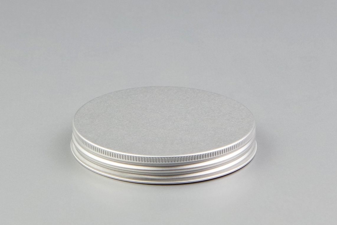 24-400 White Metal Cap with Pulp/Aluminum Foil Liner, Each