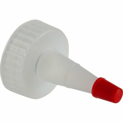 24-410 Natural Plastic Flip Spout Liquid Dispensing Cap - 2.5mm