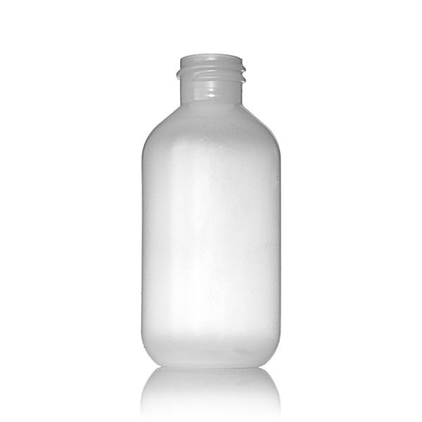 2 oz. Clear Boston Round Glass Bottle, 20mm 20-400