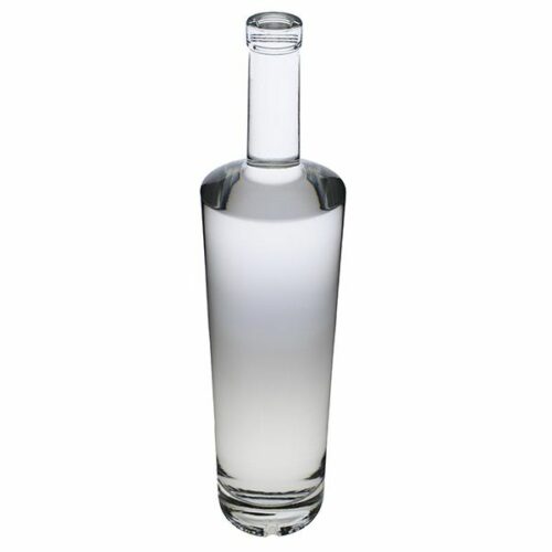 750ml Flint (Clear) Glass Las Vegas Spirits Bar Top Round - 18.5mm Neck