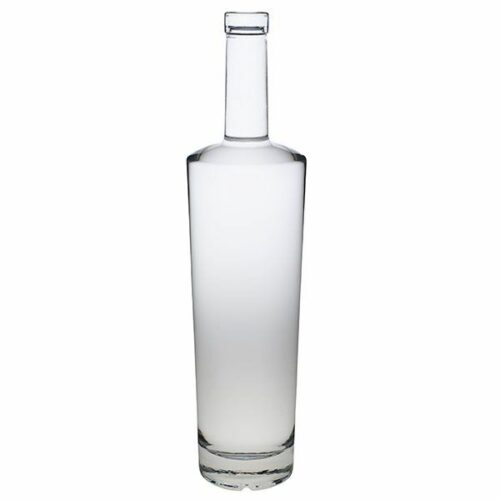 750ml Flint (Clear) Glass Las Vegas Spirits Bar Top Round - 18.5mm Neck