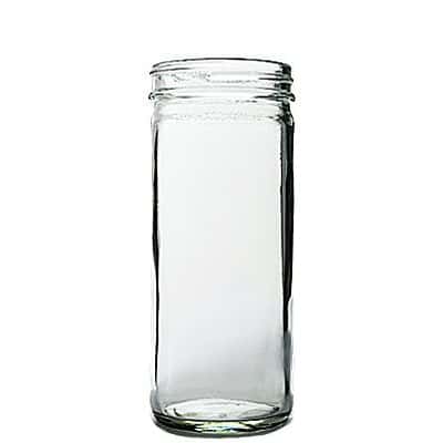 8oz (240ml) Flint (Clear) Paragon Round Glass Jar - 58-400 Neck