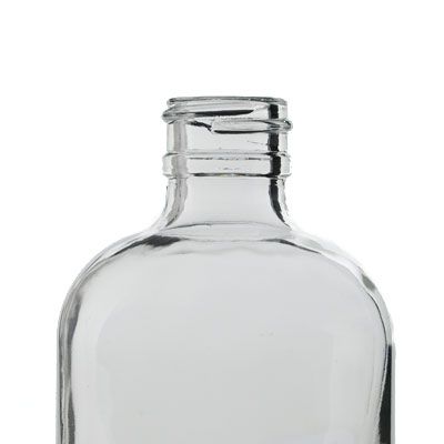 8oz (240ml) Flint Boston Round Glass Bottle - 24-400 Neck