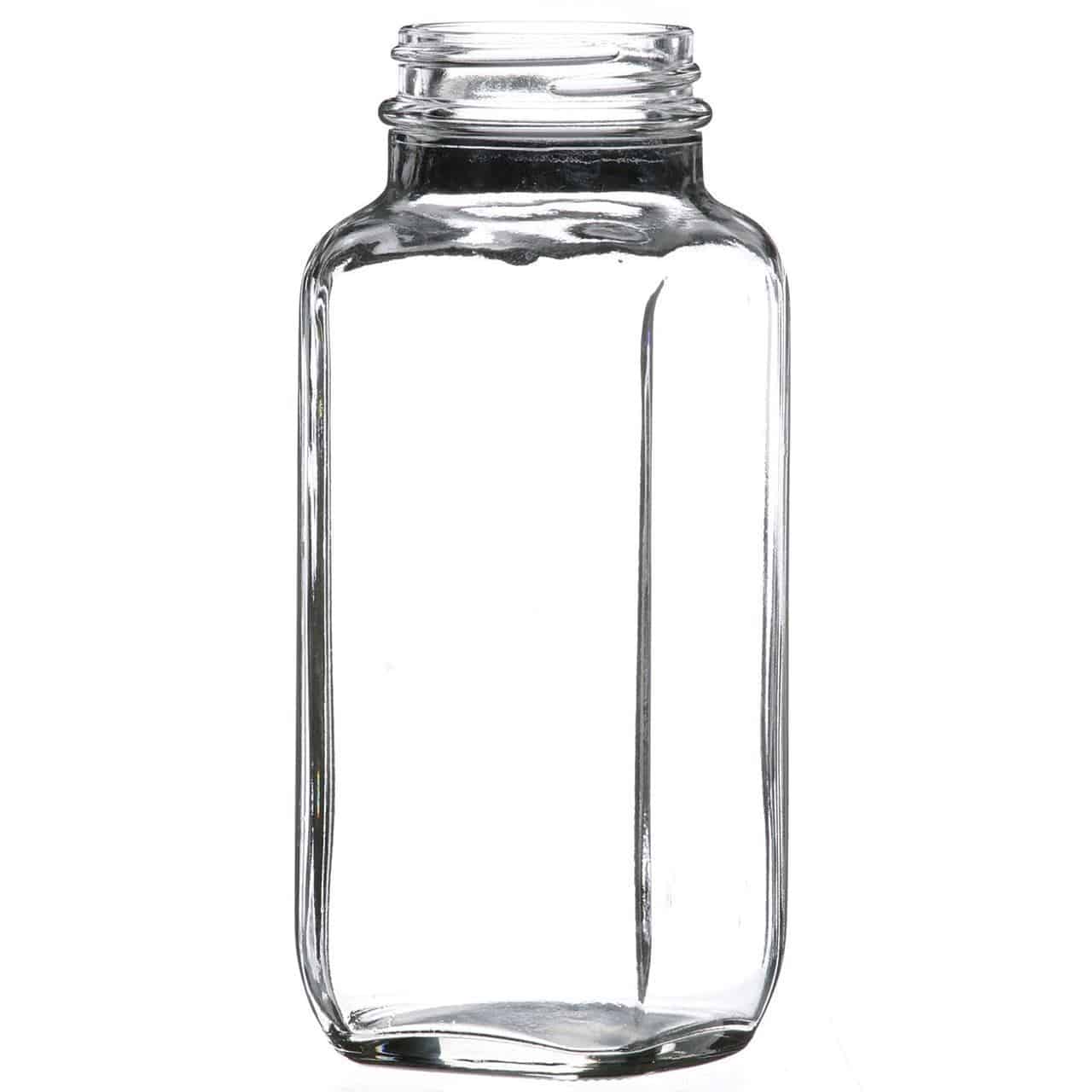 240ml Square Glass Jars With Lids