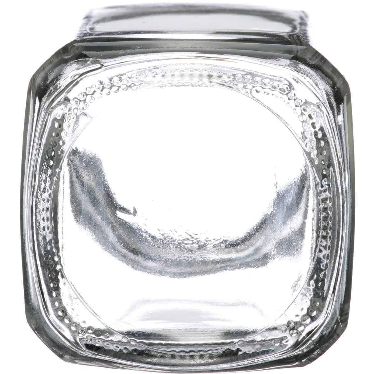 16oz (480mL) Clear Glass French Square with 48-400 Neck Finish, Bottle  Only, case/40